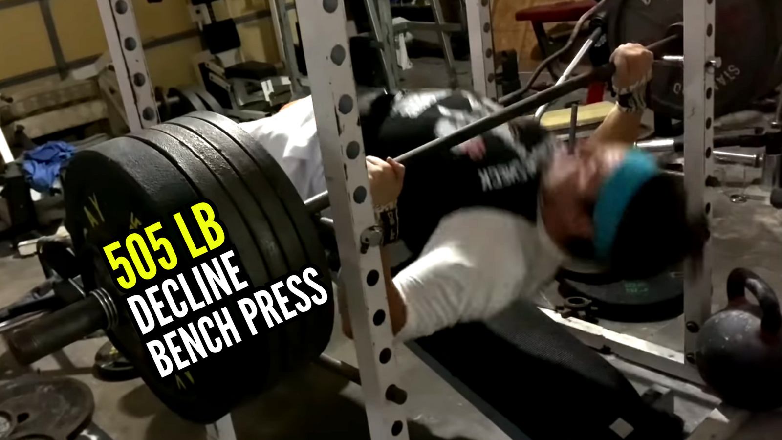 Wife Doesn't Know How To Zoom And 505lb Decline Bench Press