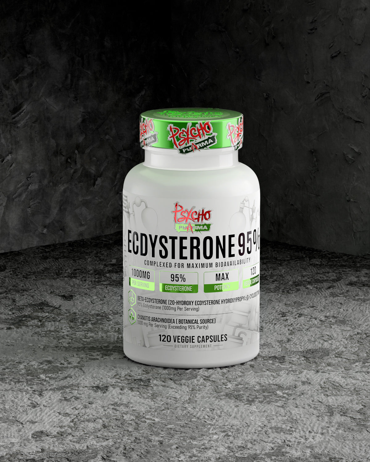 Complexed Ecdysterone 95% (1000mg) - www.psychopharma.com